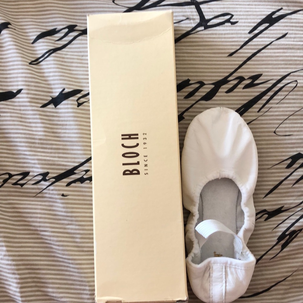 White ballet shoes